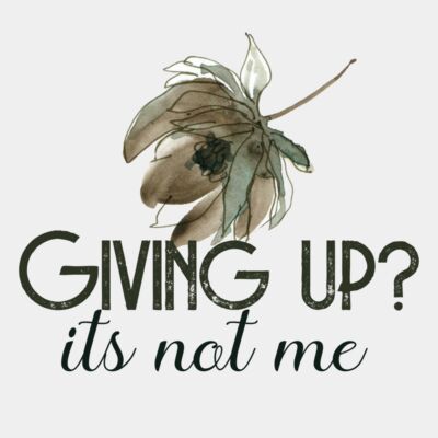Giving up its not me Thumbnail